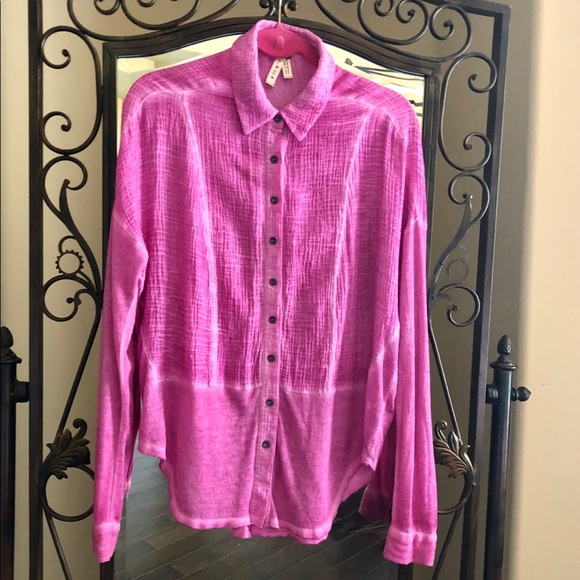 FREE PEOPLE LONG SLEEVE TOP - Picture 6 of 7